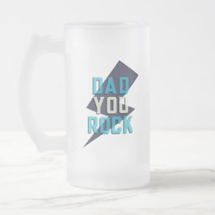 Caneca De Cerveja Vidro Jateado Caneca de Vidro Fosco Pai Você é Incrível