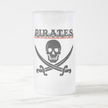 Caneca de Vidro Fosco Piratas