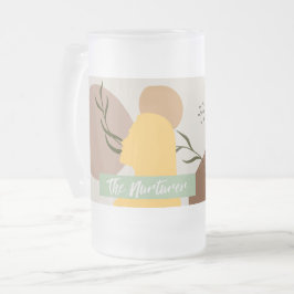 Caneca De Cerveja Vidro Jateado Caneca de Vidro Fosco Rebel Tribe™ “A Nutridora”