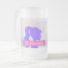 Caneca De Cerveja Vidro Jateado Caneca de Vidro Fosco Rebel Tribe™ “O Visionário”