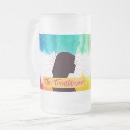 Caneca De Cerveja Vidro Jateado Caneca de Vidro Fosco Rebel Tribe™ “The Trailblaze