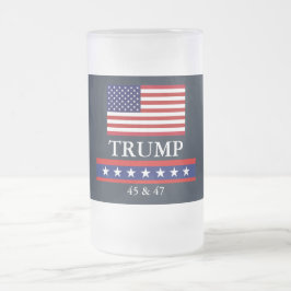 CANECA DE CERVEJA VIDRO JATEADO CANECA DE VIDRO FROSTED DO PRESIDENTE DONALD TRUMP