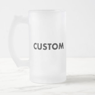Caneca De Cerveja Vidro Jateado Caneca de Vidro Personalizada Geada - 473ml