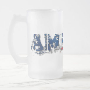 Caneca De Cerveja Vidro Jateado Caneca do vidro de América