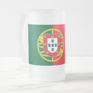 Caneca De Cerveja Vidro Jateado Caneca do vidro de fosco com a bandeira de