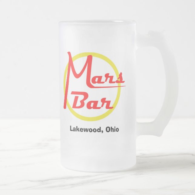 Caneca De Cerveja Vidro Jateado Caneca do vidro do bar de Marte (Direita)