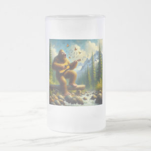 Caneca De Cerveja Vidro Jateado Canto Bigfoot