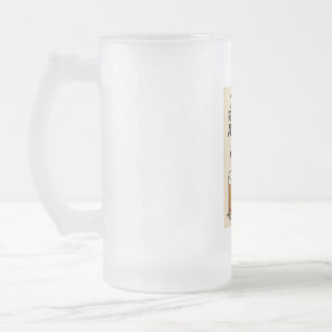 Caneca De Cerveja Vidro Jateado Cão