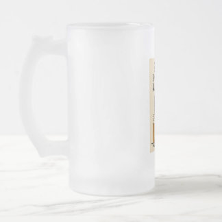 Caneca De Cerveja Vidro Jateado Cão