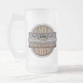 Caneca De Cerveja Vidro Jateado CAPFA Beer Mug