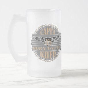 Caneca De Cerveja Vidro Jateado CAPFA Beer Mug