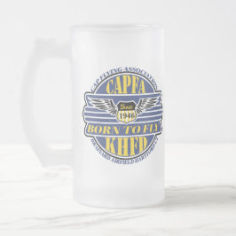 Caneca De Cerveja Vidro Jateado CAPFA Beer Mug