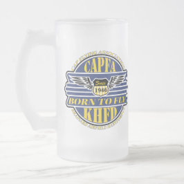 Caneca De Cerveja Vidro Jateado CAPFA Beer Mug