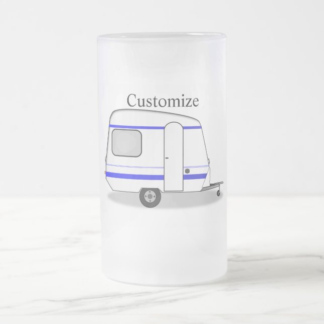 Caneca De Cerveja Vidro Jateado Caravana cigana de pequeno reboque (Centro)