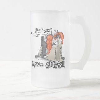 CANECA DE CERVEJA VIDRO JATEADO CARDIO- SUGA