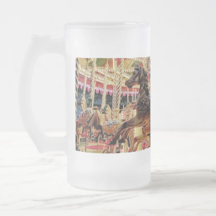 Caneca De Cerveja Vidro Jateado Carousal