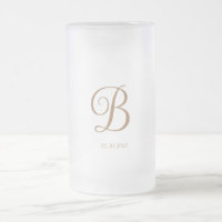 Casamento de Monograma de Script Dourado