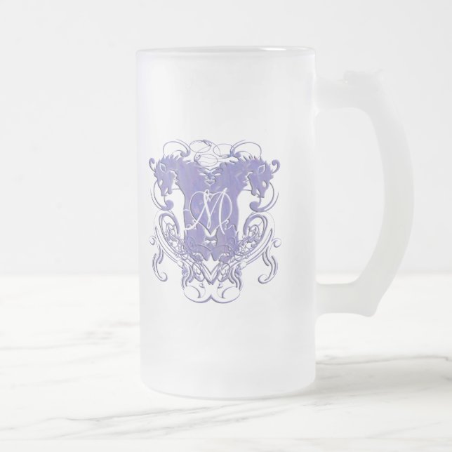 Caneca De Cerveja Vidro Jateado Casamento Renascentista Lion Rampant (Direita)