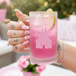 Caneca De Cerveja Vidro Jateado Castle Mug