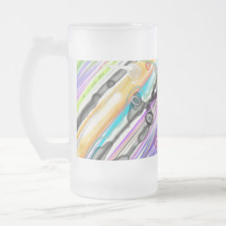 CANECA DE CERVEJA VIDRO JATEADO CATEGORIA CINCO SUANDO DESIGN ABSTRATO ART