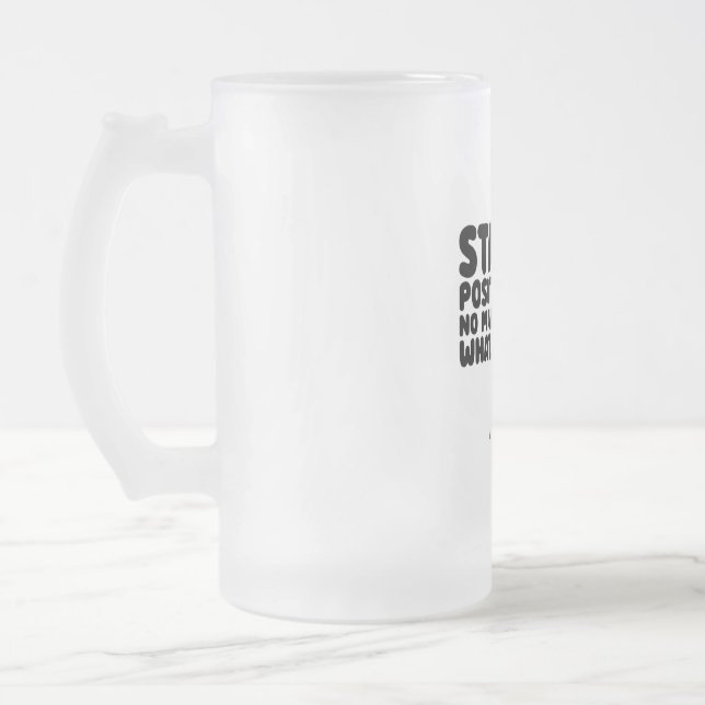 Caneca De Cerveja Vidro Jateado ccGrace (Esquerda)