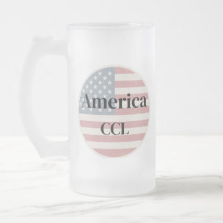 Caneca De Cerveja Vidro Jateado Celebre o 250º aniversário da América