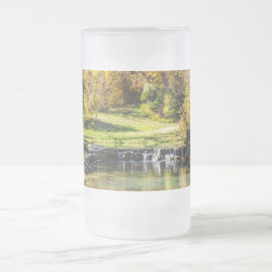 Caneca De Cerveja Vidro Jateado Cena Serena No Fosco Dogwood Creek Cerveja M