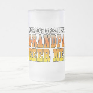 Caneca De Cerveja Vidro Jateado Cerveja do vovô dos mundos engraçados dos avôs a