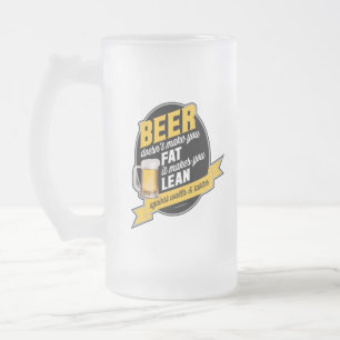 Caneca De Cerveja Vidro Jateado Cerveja Faz Você Se Deixar