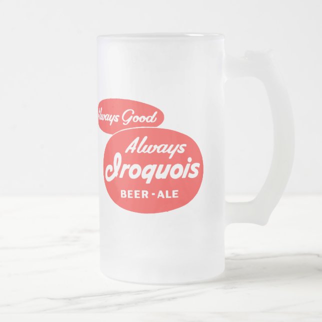 Caneca De Cerveja Vidro Jateado Cerveja inglesa Iroquois (Direita)