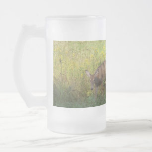 Caneca De Cerveja Vidro Jateado Cervos da montanha da leitura - personalizados