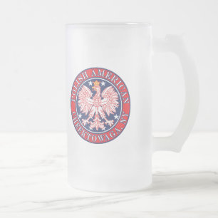 Caneca De Cerveja Vidro Jateado Cheektowaga Nova York Polonês