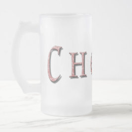 Caneca De Cerveja Vidro Jateado Cherie