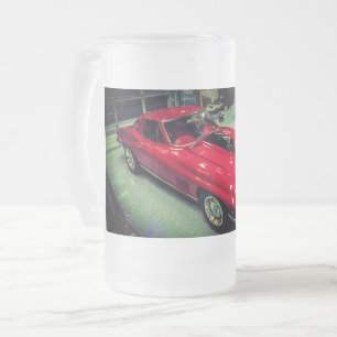 Caneca De Cerveja Vidro Jateado Chevrolet Corvette 1967 L88