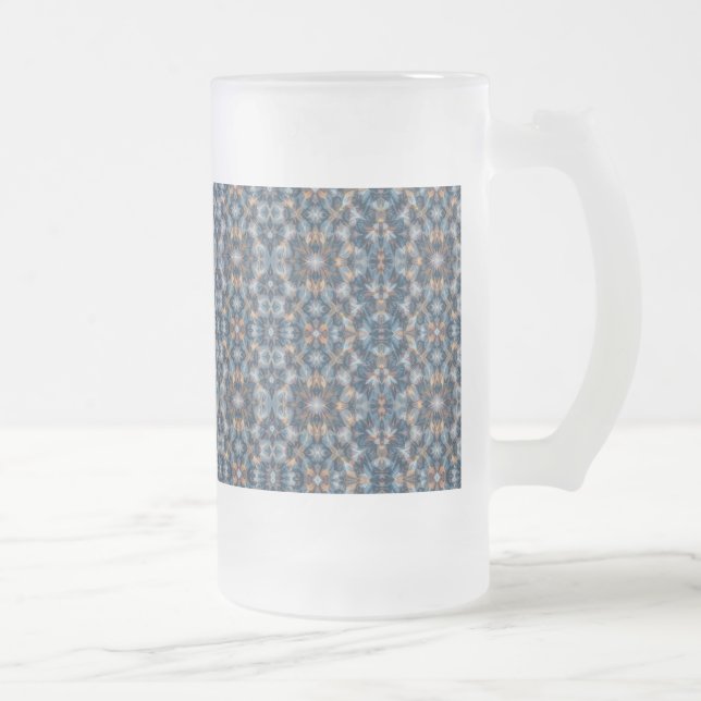 Caneca De Cerveja Vidro Jateado Chill Blue Vibes (Direita)
