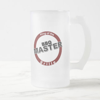 Caneca De Cerveja Vidro Jateado CHURRASCO Rei Mestre do Grille