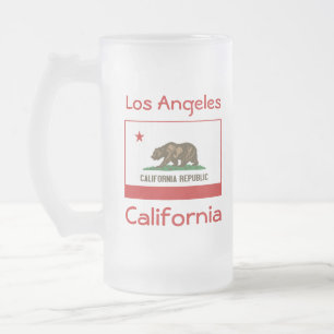 Caneca De Cerveja Vidro Jateado Cidade Mug da Sinalizador da Califórnia