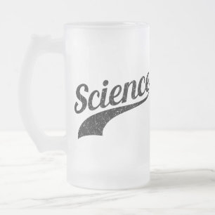 Caneca De Cerveja Vidro Jateado Ciência - Verdadeira Crença