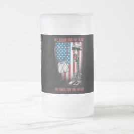 Caneca De Cerveja Vidro Jateado Citação do Soldado