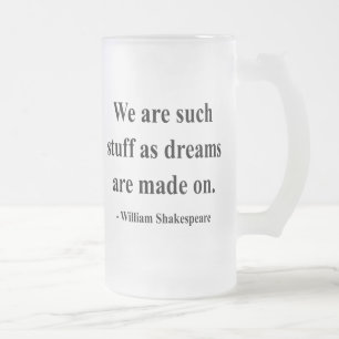 Caneca De Cerveja Vidro Jateado Citações 2a de Shakespeare