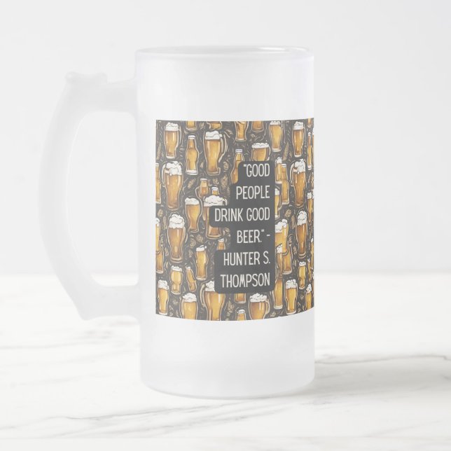 Caneca De Cerveja Vidro Jateado citações de cerveja (Esquerda)