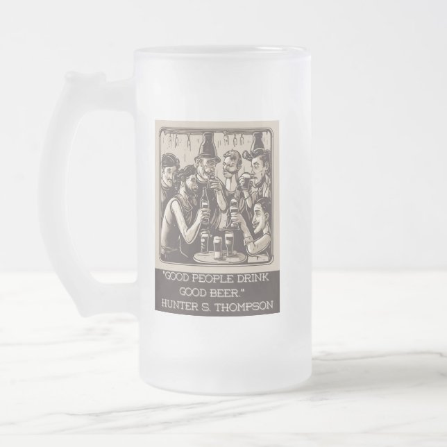 Caneca De Cerveja Vidro Jateado citações de cerveja (Esquerda)