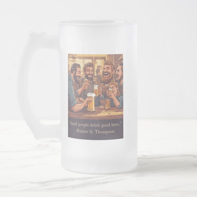 Caneca De Cerveja Vidro Jateado citas de cerveja (Esquerda)