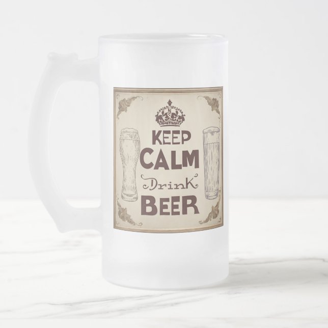 Caneca De Cerveja Vidro Jateado citas de cerveja (Esquerda)