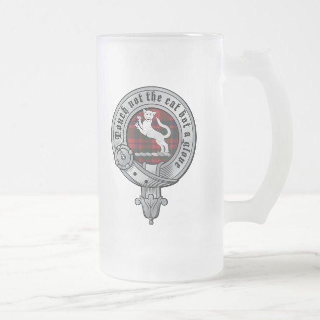 Caneca De Cerveja Vidro Jateado Clan Mackintosh Mug (Direita)