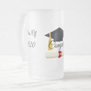 Caneca De Cerveja Vidro Jateado Classe De Graduação De 2020