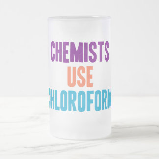 Caneca De Cerveja Vidro Jateado Clorofórmio do uso dos químicos