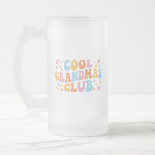 Caneca De Cerveja Vidro Jateado Clube de Avó legal III