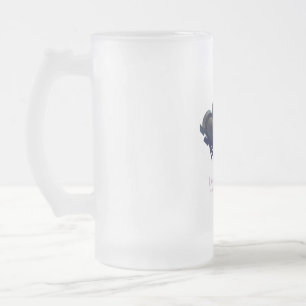 Caneca De Cerveja Vidro Jateado Coágulo de café com coração entrelaçado