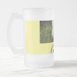 Caneca De Cerveja Vidro Jateado Cobertor personalizado com foto de animal colorido